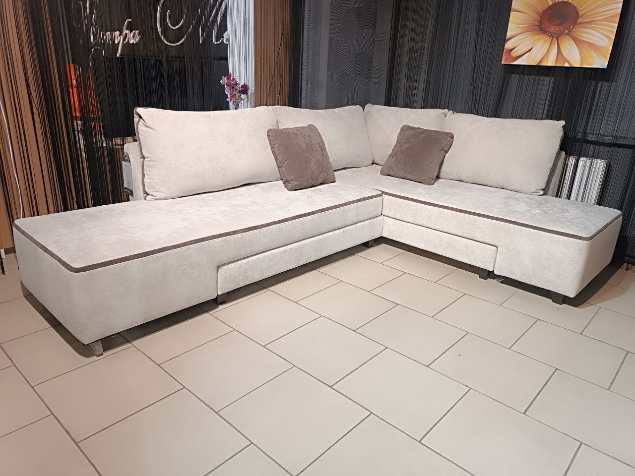 Диваны Оскар в наличии. Гомель ТЦ Мебельный квартал Д 1606 Гранд 01 боне/гранд 3 какао