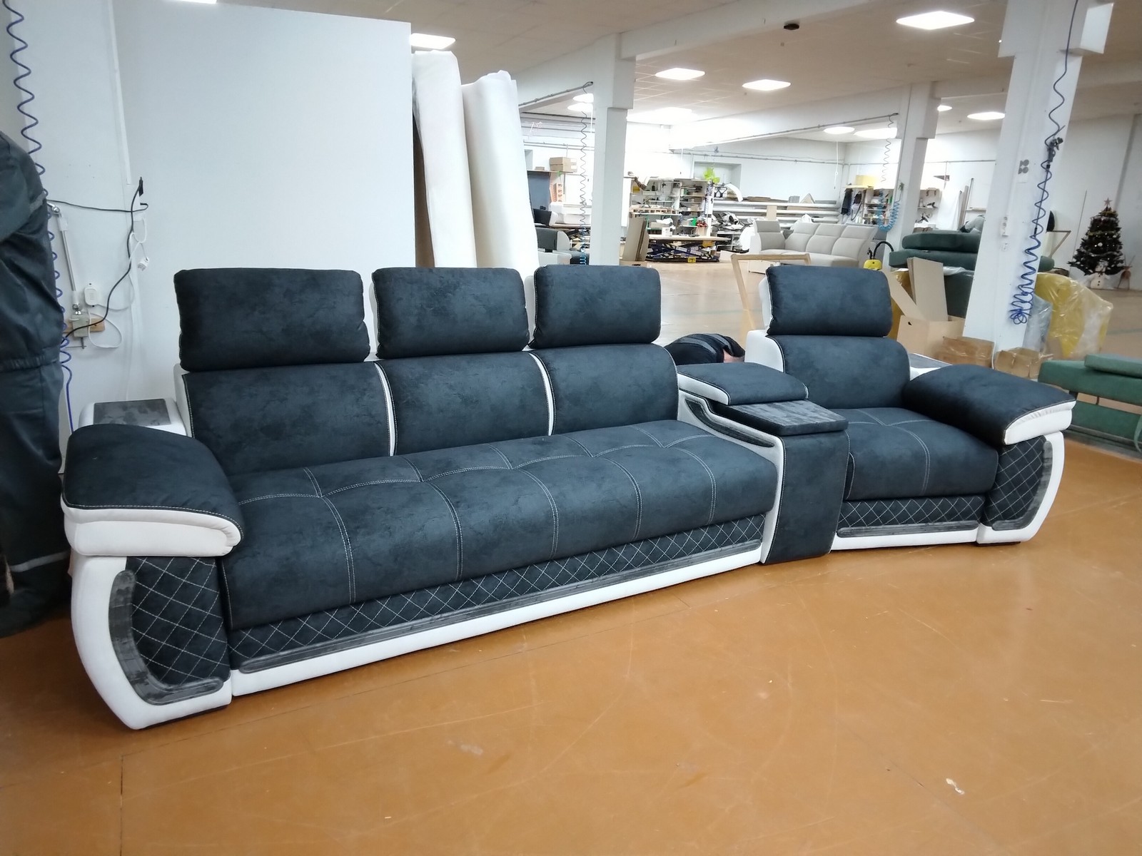 Диваны Айпетри Люкс в наличии. Склад Д 4391 Брабус 17/тедди 302